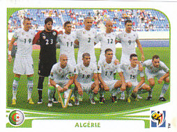 Team Photo Algeria samolepka Panini World Cup 2010 #220